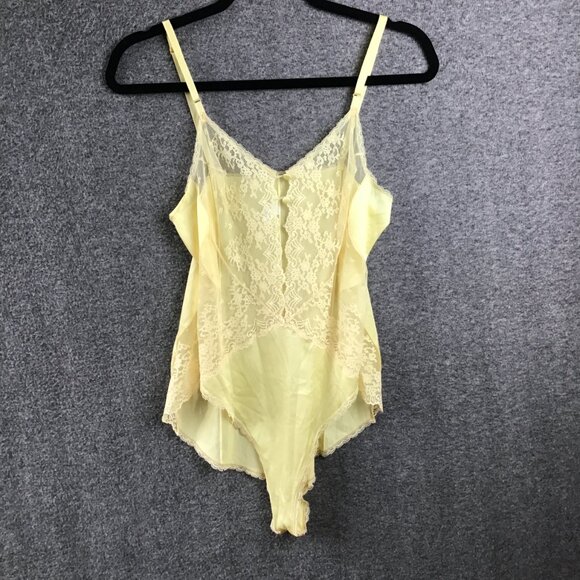 Vintage VANITY FAIR Dupont Nylon Lace Lingerie Teddy Bodysuit Size 36 - Picture 2 of 11